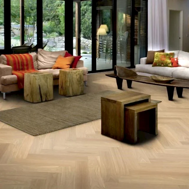 Kahrs Herringbone Oak AB DIM White