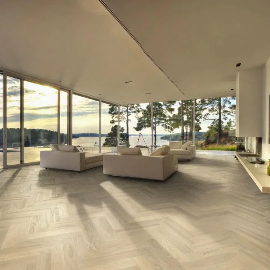 Kahrs Herringbone Oak AB White