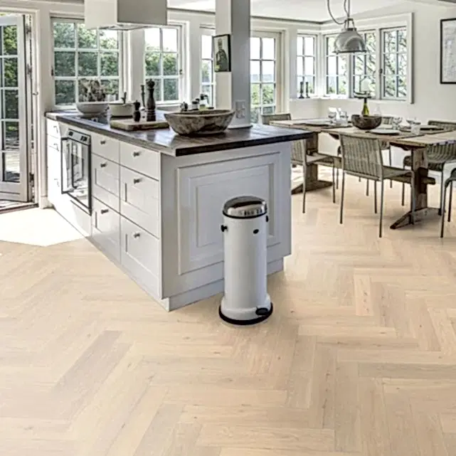 Kahrs Herringbone Oak CD White